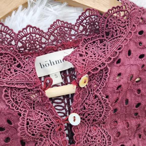 Bohme Burgundy Long Sleeve Dress - Picture 5 of 6